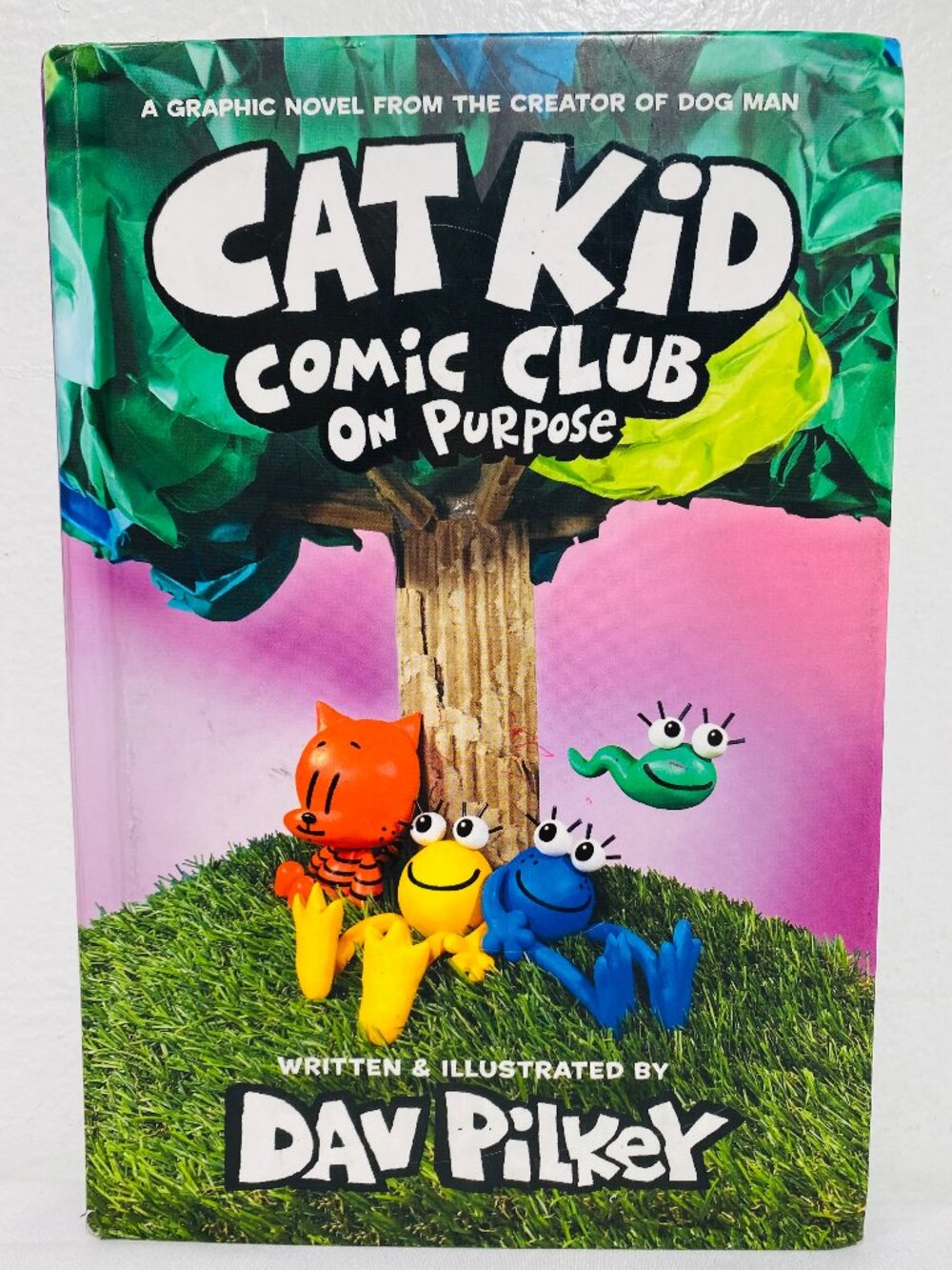 CAT KID COMIC CLUB - ON PURPOSE, Dav Pilkey (Dog Man Creator) 1st ED HC 2022 VG